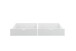 Etagenbett >Moritz / Eddie< mit 2er-Schubkasten, 2 in 1 – Doppelhochbett oder einzeln stellbar, Kiefer Massivholz weiss - 207x140x97cm (BxHxT)