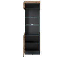 Wohnwand >Corte< (3-teilig) in Coast Evoke Eiche Dekor - 222x201x45 (BxHxT)