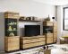 Wohnwand >Corte< (3-teilig) in Coast Evoke Eiche Dekor - 222x201x45 (BxHxT)