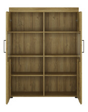 Wohnwand >Cortina< (3-teilig) in Grandson Eiche Dekor - 259x155x41 (BxHxT)