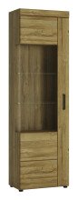 Wohnwand >Cortina< (3-teilig) in Grandson Eiche Dekor - 215x195x41 (BxHxT)