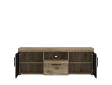 Wohnwand >Grano< (4-teilig) in Viking Eiche Dekor - 317x195x41 (BxHxT)