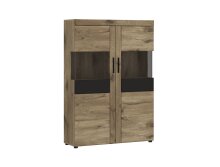 Wohnwand >Grano< (4-teilig) in Viking Eiche Dekor - 317x195x41 (BxHxT)