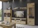Wohnwand >Grano< (4-teilig) in Viking Eiche Dekor - 317x195x41 (BxHxT)