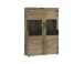 Wohnwand >Grano< (4-teilig) in Viking Eiche Dekor - 317x195x41 (BxHxT)