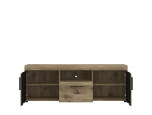 Wohnwand >Grano< (3-teilig) in Viking Eiche Dekor - 215x195x41 (BxHxT)