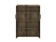 Wohnwand >Grano< (3-teilig) in Viking Eiche Dekor - 259x170x41 (BxHxT)