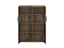 Wohnwand >Grano< (3-teilig) in Viking Eiche Dekor - 259x170x41 (BxHxT)