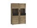 Wohnwand >Grano< (3-teilig) in Viking Eiche Dekor - 259x170x41 (BxHxT)