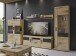 Wohnwand >Grano< (3-teilig) in Viking Eiche Dekor - 259x170x41 (BxHxT)