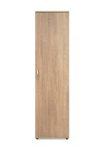 Garderobenschrank >Andy< 1 Tür, 5 Böden, in Sonoma Eiche Dekor - 50x187x34cm (BxHxT)