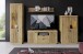 Wohnwand >Delamar< (3-teilig) in Coast Evoke Eiche Dekor - 226x165x40 (BxHxT)