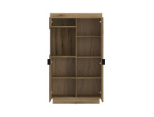 Wohnwand >Delamar< (3-teilig) in Coast Evoke Eiche Dekor - 208x197x40 (BxHxT)