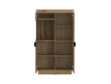 Wohnwand >Delamar< (3-teilig) in Coast Evoke Eiche Dekor - 208x197x40 (BxHxT)