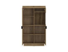 Wohnwand >Delamar< (4-teilig) in Coast Evoke Eiche Dekor - 328x197x40 (BxHxT)