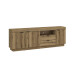 Wohnwand >Delamar< (4-teilig) in Coast Evoke Eiche Dekor - 328x197x40 (BxHxT)
