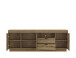 Wohnwand >Delamar< (3-teilig) in Coast Evoke Eiche Dekor - 266x165x40 (BxHxT)