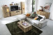 Wohnwand >Delamar< (3-teilig) in Coast Evoke Eiche Dekor - 266x165x40 (BxHxT)