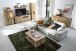 Wohnwand >Delamar< (3-teilig) in Coast Evoke Eiche Dekor - 266x165x40 (BxHxT)