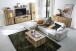 Wohnwand >Delamar< (3-teilig) in Coast Evoke Eiche Dekor - 248x197x40 (BxHxT)