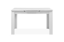 Kulissentisch >Birmingham< ausziehbar bis 165cm, in Weiß - 125/165x75x80cm (BxHxT)