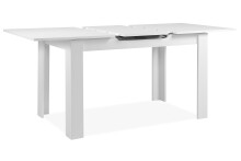 Kulissentisch >Birmingham< ausziehbar bis 165cm, in Weiß - 125/165x75x80cm (BxHxT)
