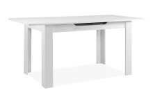 Kulissentisch >Birmingham< ausziehbar bis 165cm, in Weiß - 125/165x75x80cm (BxHxT)