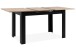 Kulissentisch >Birmingham< ausziehbar bis 165cm, in Artisan Eiche Dekor / Schwarz - 125/165x75x80cm (BxHxT)