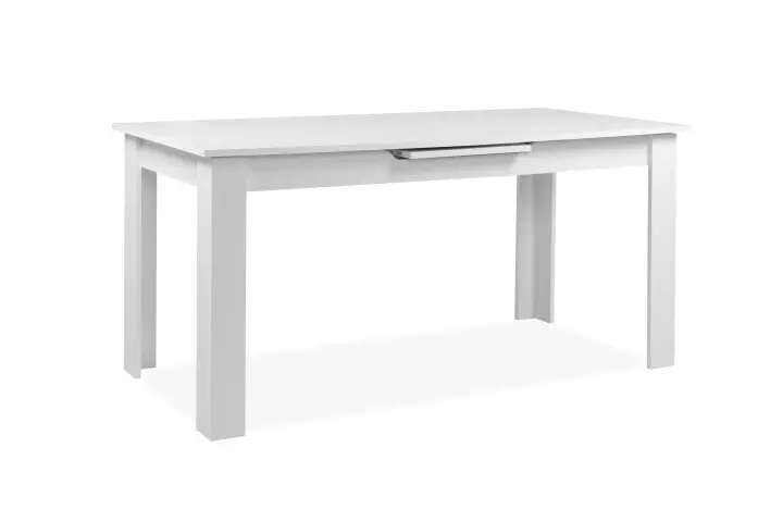 Kulissentisch >Birmingham< ausziehbar bis 200cm, in Weiß - 160/200x75x80cm (BxHxT)