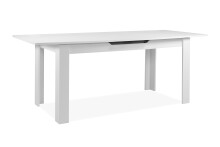 Kulissentisch >Birmingham< ausziehbar bis 200cm, in Weiß - 160/200x75x80cm (BxHxT)