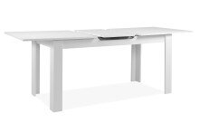 Kulissentisch >Birmingham< ausziehbar bis 200cm, in Weiß - 160/200x75x80cm (BxHxT)