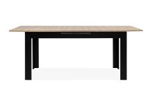 Kulissentisch >Birmingham< ausziehbar bis 200cm, in Artisan Eiche Dekor / Schwarz - 160/200x75x80 (BxHxT)