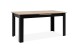 Kulissentisch >Birmingham< ausziehbar bis 200cm, in Artisan Eiche Dekor / Schwarz - 160/200x75x80 (BxHxT)
