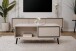 Couchtisch >Arona< 2 Schubladen, 2 Fächer, in Sand / Schwarz - 94x40x55cm (BxHxT)