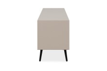Lowboard >Arona< 3 Klappen, in Sand / Schwarz - 175x50x38cm (BxHxT)
