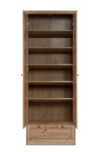 Mehrzweckschrank >Timber< 2 Türen, 1 Schublade, 5 Böden, Landhaus, in Artisan Eiche Dekor
 - 80x200x39cm (BxHxT)