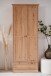 Mehrzweckschrank >Timber< 2 Türen, 1 Schublade, 5 Böden, Landhaus, in Artisan Eiche Dekor
 - 80x200x39cm (BxHxT)