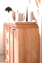 Anrichte >Timber< Landhaus, 4 Türen, 4 Schubladen, 4 Böden, in Artisan Eiche Dekor
 - 200x90x40cm (BxHxT)