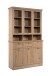 Buffet >Timber< Landhaus, 6 Türen, 3 Schubladen, in Glas /  Artisan Eiche Dekor - 120x200x40cm (BxHxT)