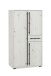 Highboard >Almo< 3 Türen, 1 Schublade, 5 Böden, in Dekor Artisan Eiche weiß - 75,3x140x38,5cm (BxHxT)