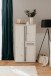 Highboard >Almo< 3 Türen, 1 Schublade, 5 Böden, in Dekor Artisan Eiche weiß - 75,3x140x38,5cm (BxHxT)