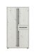 Highboard >Almo< 3 Türen, 1 Schublade, 5 Böden, in Dekor Artisan Eiche weiß - 75,3x140x38,5cm (BxHxT)