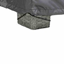 Gartenmöbel-Schutzhülle >AeroCover< in anthrazit, Polyester - 235x70x235 (BxHxT)