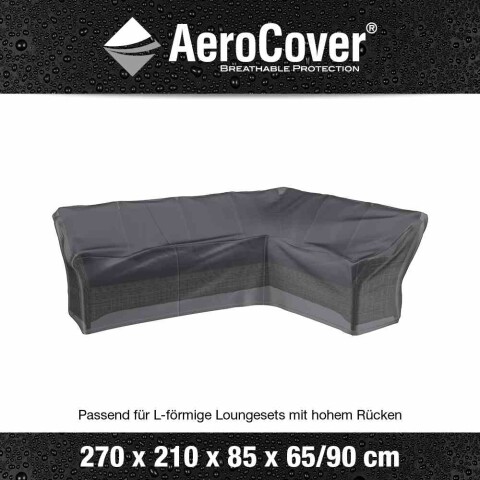 Gartenmöbel-Schutzhülle >AeroCover< in anthrazit, Polyester - 210x90x270 (BxHxT)