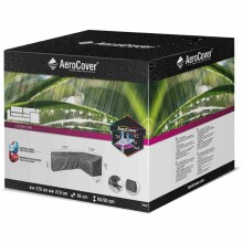 Gartenmöbel-Schutzhülle >AeroCover< in anthrazit, Polyester - 210x90x270 (BxHxT)
