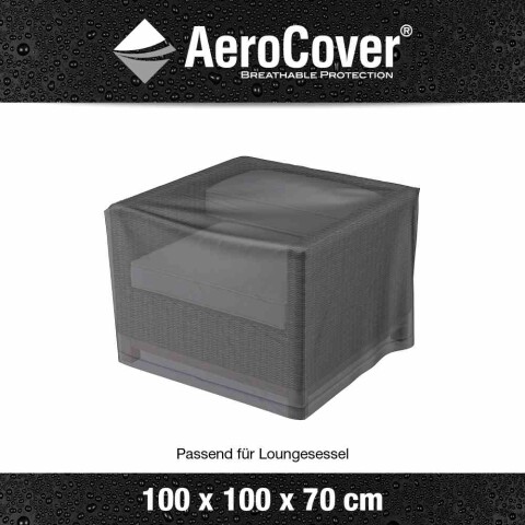 Gartenmöbel-Schutzhülle >AeroCover< in anthrazit, Polyester - 100x70x100 (BxHxT)
