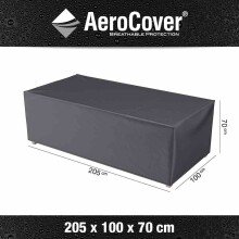 Gartenmöbel-Schutzhülle >AeroCover< in anthrazit, Polyester - 205x70x100 (BxHxT)