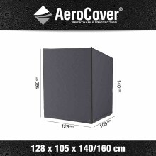 Strandkorb-Schutzhülle >AeroCover< in anthrazit, Polyester - 105x160x128 (BxHxT)