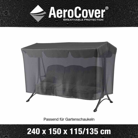 Gartenmöbel-Schutzhülle >AeroCover< in anthrazit - 150x135x240 (BxHxT)