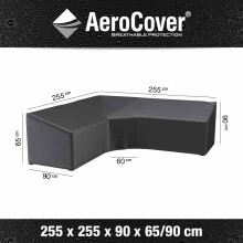 Gartenmöbel-Schutzhülle >AeroCover< in anthrazit, Polyester - 250x90x250 (BxHxT)